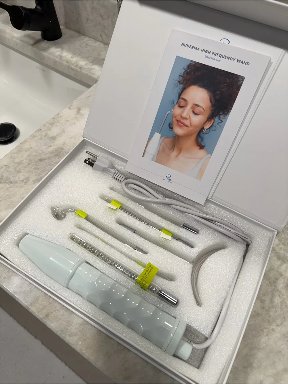 NuDerma Clinical Neon + Argon Fusion Skin Therapy Device - White